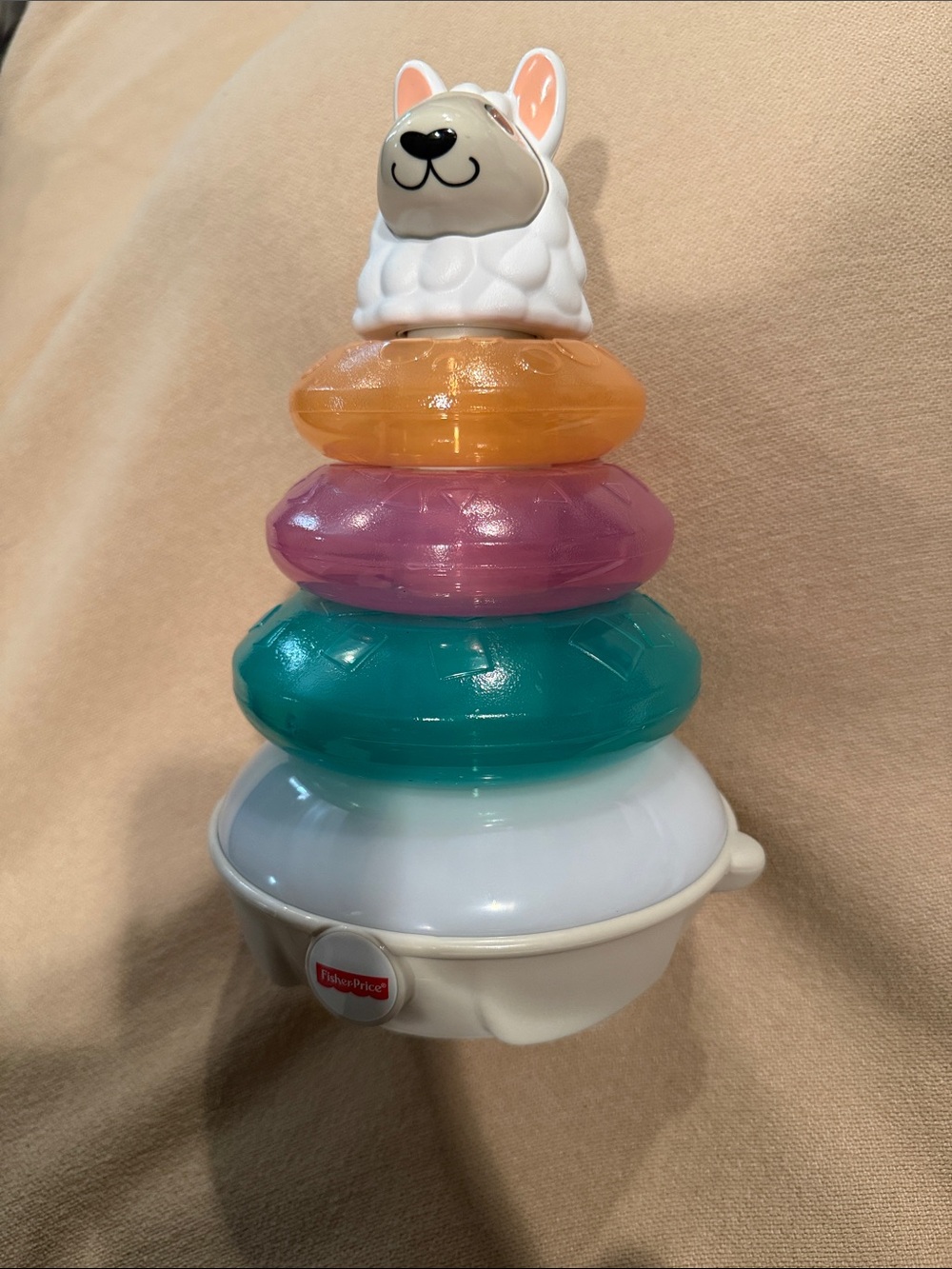 Fisher-Price Stacking Ring llama linkimal toy - Multicolor